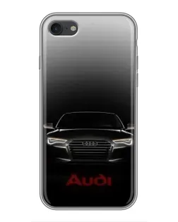 Чехол для iPhone 7 с картинкой «Audi — градиентный контур»
