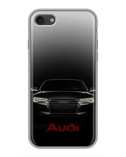 Чехол для iPhone 7 с картинкой «Audi — градиентный контур»