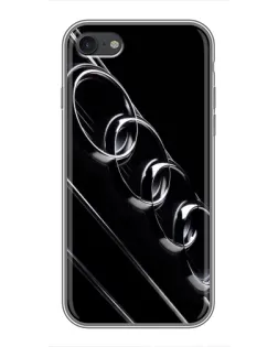 Чехол для iPhone 7 с картинкой «Audi — абстрактные кольца»