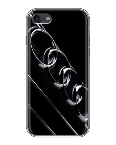 Чехол для iPhone 7 с картинкой «Audi — абстрактные кольца»
