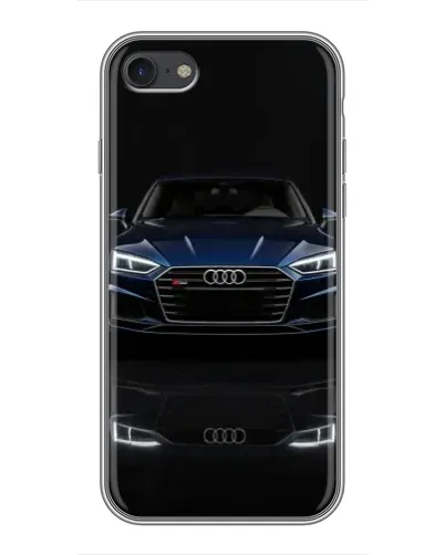 Чехол для iPhone 7 с картинкой «Audi — ночное отражение»