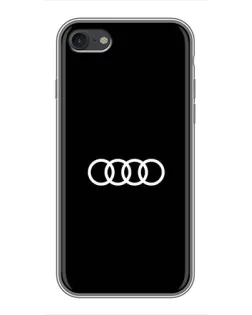 Чехол для iPhone 7 с картинкой «Audi White Logo»