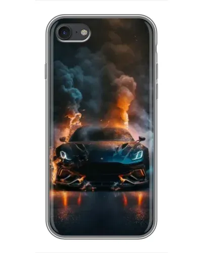 Чехол для iPhone 7 с картинкой «Lamborghini дымная эстетика»