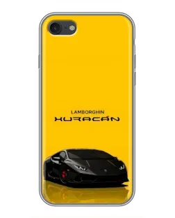Чехол для iPhone 7 с картинкой «Lamborghini Huracan черный»