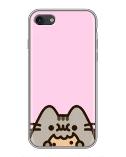 Чехол для iPhone 7 с картинкой «Pusheen и печенье»