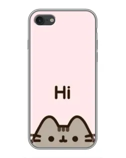 Чехол для iPhone 7 с картинкой «Пушин говорит Hi»