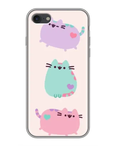 Чехол для iPhone 7 с картинкой «Pusheen трио» Чехол для iPhone 7 с картинкой «Pusheen трио»