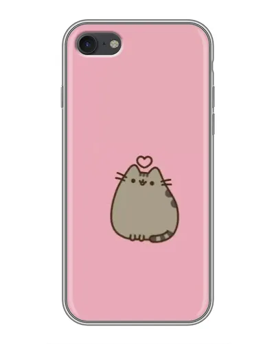 Чехол для iPhone 7 с картинкой «Pusheen сердце» Чехол для iPhone 7 с картинкой «Pusheen сердце»