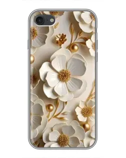 Чехол для iPhone 7 с картинкой «Белие бумажние  цвети»