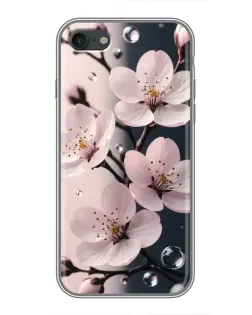 Чехол для iPhone 7 с картинкой «Нежная сакура и капли»