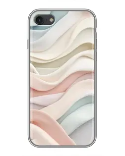 Чехол для iPhone 7 с картинкой «Пастельные нежные волны»