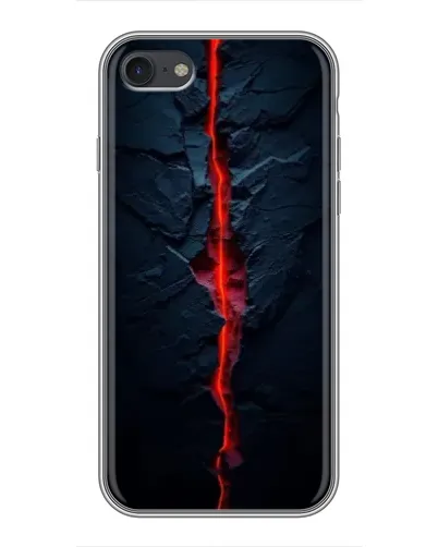 Чехол для iPhone 7 с картинкой «Kрасная лавовая трещина»