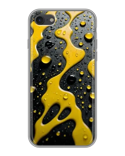 Чехол для iPhone 7 с картинкой «Жидкое желтое золото»