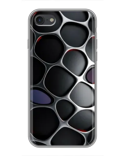 Чехол для iPhone 7 с картинкой «Объемная темная решетка»