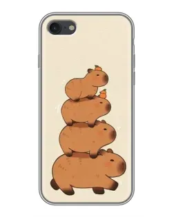 Чехол для iPhone 7 с картинкой «Башня из капибар»