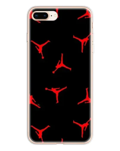 Чехол для iPhone 8 Plus с картинкой «Jordan Red Pattern»