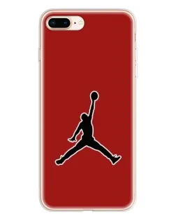 Чехол для iPhone 8 Plus с картинкой «Jordan Red Back»