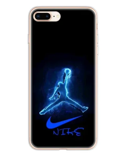 Чехол для iPhone 8 Plus с картинкой «Jordan Neon Blue»