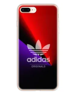 Чехол для iPhone 8 Plus с картинкой «Adidas Red Neon»