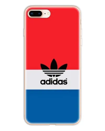 Чехол для iPhone 8 Plus с картинкой «Ретро блоки Adidas»