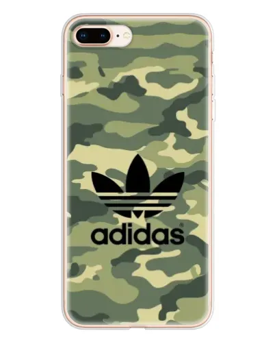 Чехол для iPhone 8 Plus с картинкой «Милитари стиль Adidas»