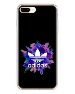 Чехол для iPhone 8 Plus с картинкой «Взрыв красок Adidas»
