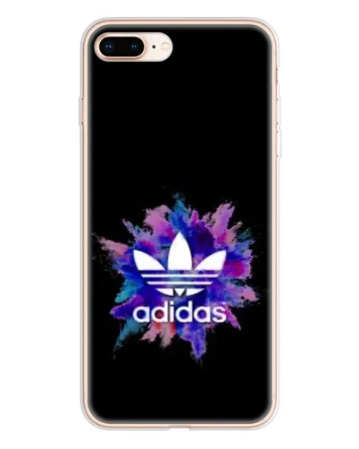 Чехол для iPhone 8 Plus с картинкой «Взрыв красок Adidas»