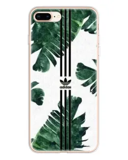 Чехол для iPhone 8 Plus с картинкой «Пальмовые листья адидас»