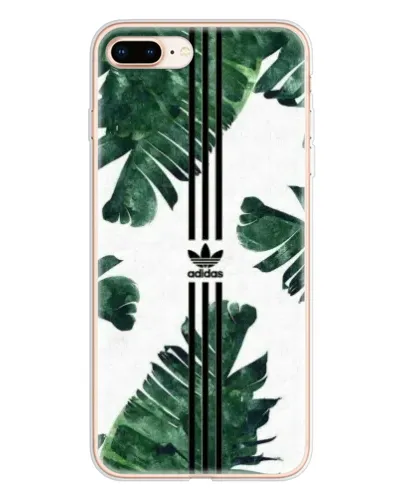 Чехол для iPhone 8 Plus с картинкой «Пальмовые листья адидас»