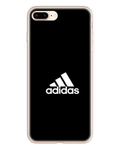 Чехол для iPhone 8 Plus с картинкой «Черная классика Adidas»