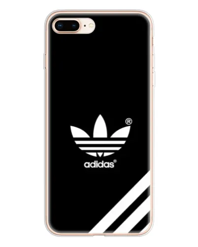Чехол для iPhone 8 Plus с картинкой «Adidas с диагональными полосами»
