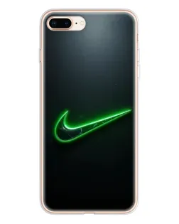 Чехол для iPhone 8 Plus с картинкой «Неоновый контур Nike»
