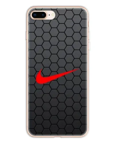 Чехол для iPhone 8 Plus с картинкой «Nike — карбоновая сетка»