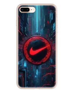 Чехол для iPhone 8 Plus с картинкой «Техногенный стиль Nike»
