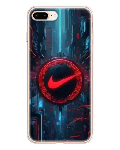 Чехол для iPhone 8 Plus с картинкой «Техногенный стиль Nike»