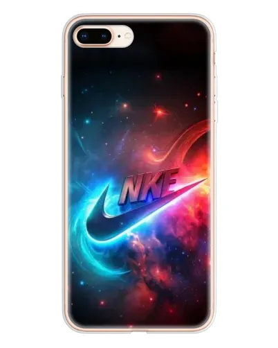 Чехол для iPhone 8 Plus с картинкой «Огненный логотип Nike»