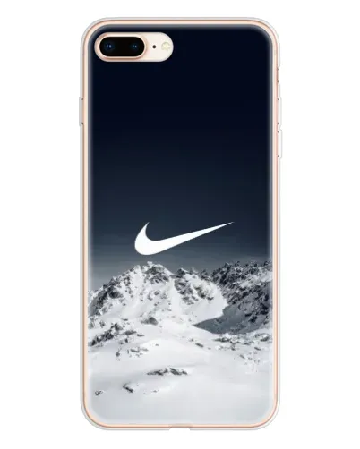 Чехол для iPhone 8 Plus с картинкой «Nike — зимние горы»