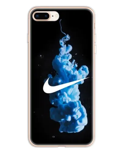 Чехол для iPhone 8 Plus с картинкой «Nike и синий дым»