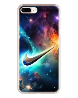 Чехол для iPhone 8 Plus с картинкой «Космический Nike Swoosh»