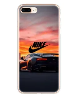 Чехол для iPhone 8 Plus с картинкой «Nike и суперкар»