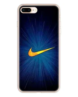 Чехол для iPhone 8 Plus с картинкой «Синий пульс Nike» Чехол для iPhone 8 Plus с картинкой «Синий пульс Nike»