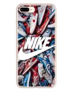 Чехол для iPhone 8 Plus с картинкой «Коллаж кроссовок Найк» Чехол для iPhone 8 Plus с картинкой «Коллаж кроссовок Найк»