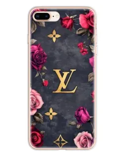 Чехол для iPhone 8 Plus с картинкой «Цветочный Louis Vuitton»