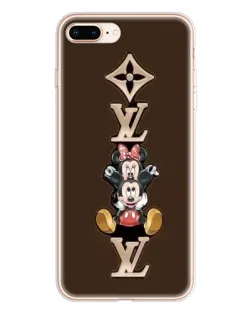 Чехол для iPhone 8 Plus с картинкой «LV и Микки Маус»