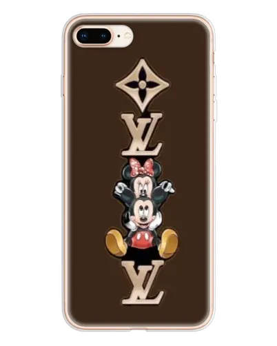 Чехол для iPhone 8 Plus с картинкой «LV и Микки Маус»
