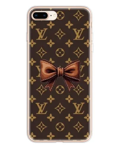 Чехол для iPhone 8 Plus с картинкой «LV с бантом»