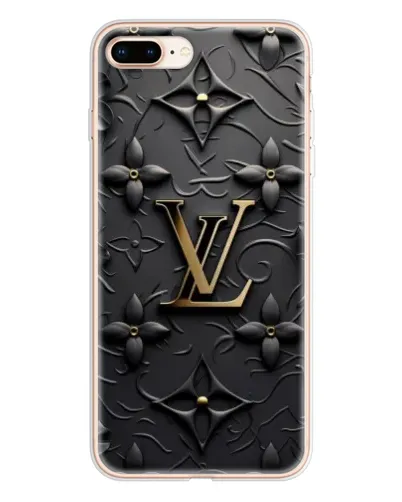 Чехол для iPhone 8 Plus с картинкой «Кожаная текстура LV»