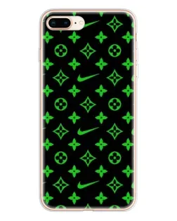Чехол для iPhone 8 Plus с картинкой «Неоновый принт LV»