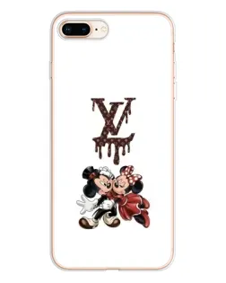 Чехол для iPhone 8 Plus с картинкой «LV и Микки Маус»