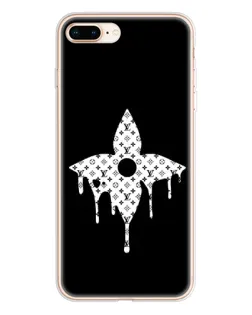 Чехол для iPhone 8 Plus с картинкой «Цветочная монограмма»